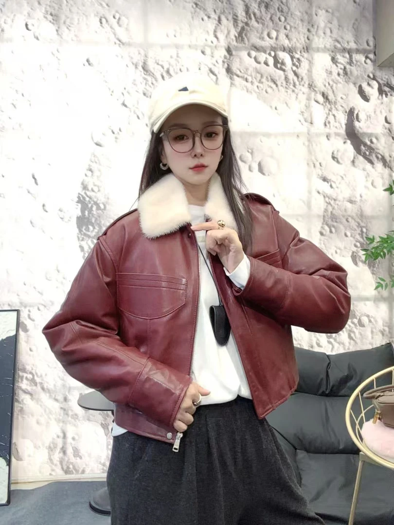 JZ皮草[8070]早春冬季新款羊皮羽绒