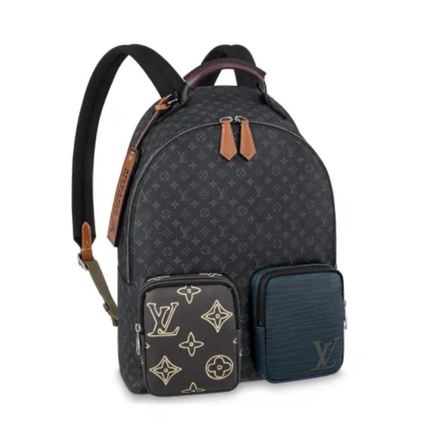 95新 LV 97新LV限量版Multipocket拼色5728男士双肩包背包