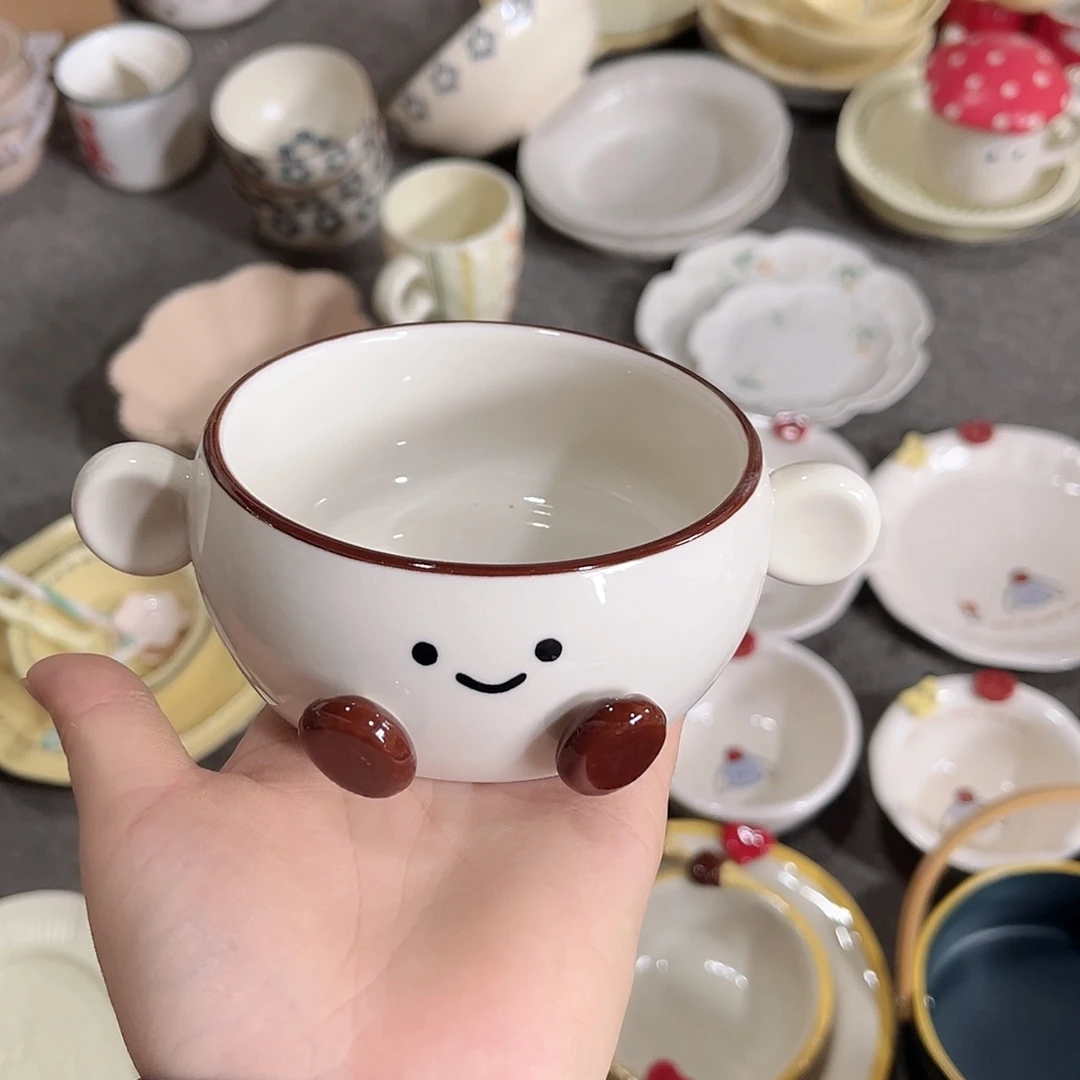 可爱豆豆4寸陶瓷餐具