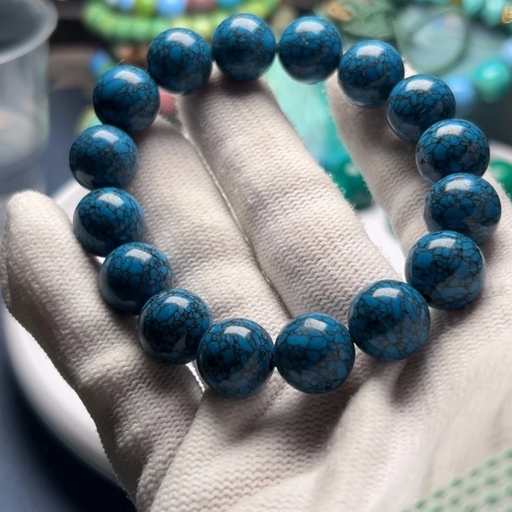 高瓷乌兰圆珠手串