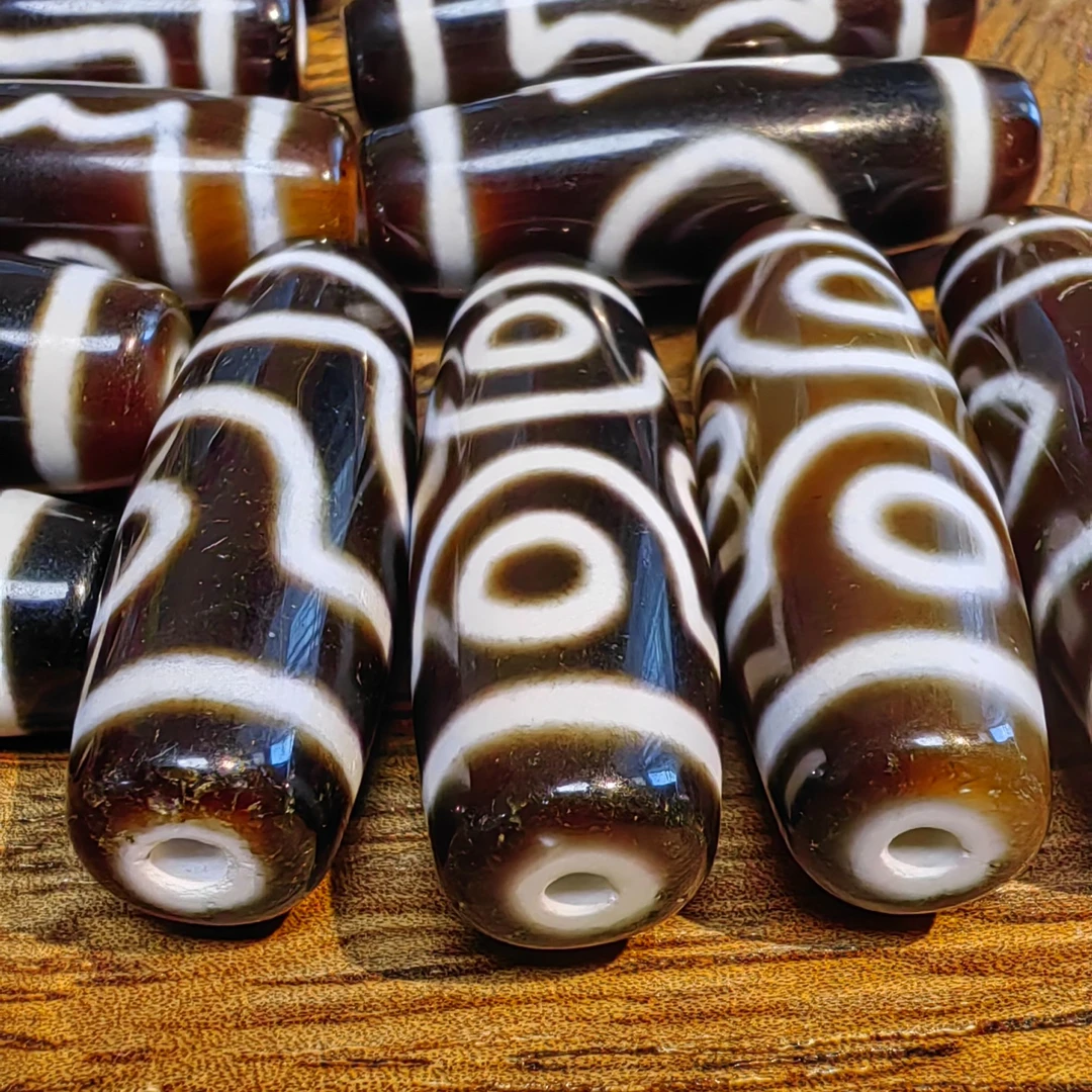 30【二哥严选】精品金刚十字六如意天地折线9眼锁骨精美颈饰38*13.4