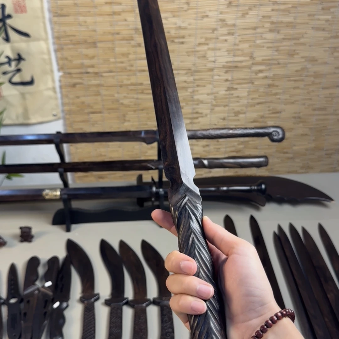 阿***巴东非黑黄檀（紫光檀）单手剑9号