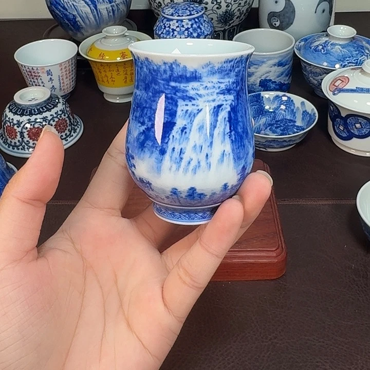 杯防拍链接 现代景德镇陶瓷杯