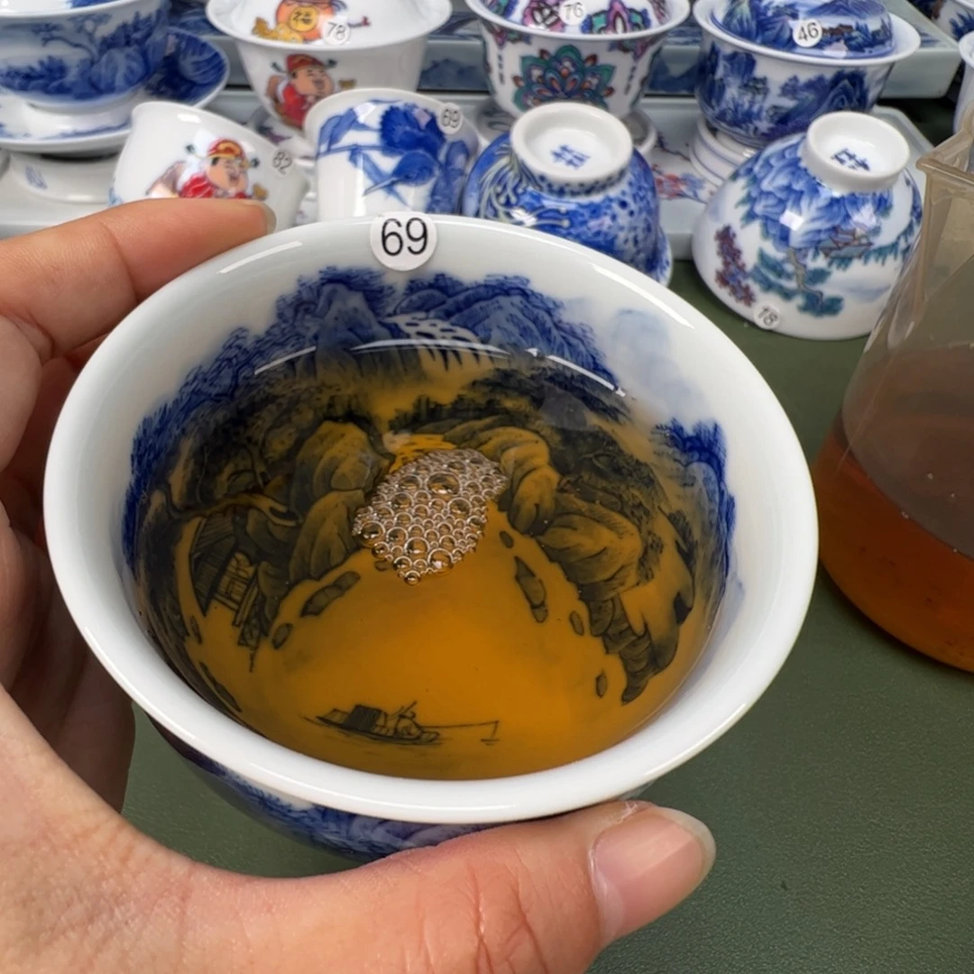 陶瓷景德镇纯手工纯手绘茶具木木69