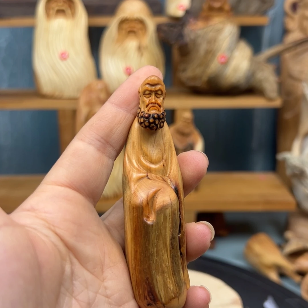 木崖柏木摆件手把件