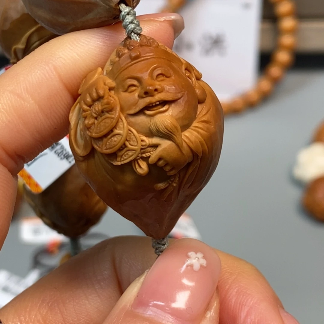 橄榄核手串/手链2.4包衣财神