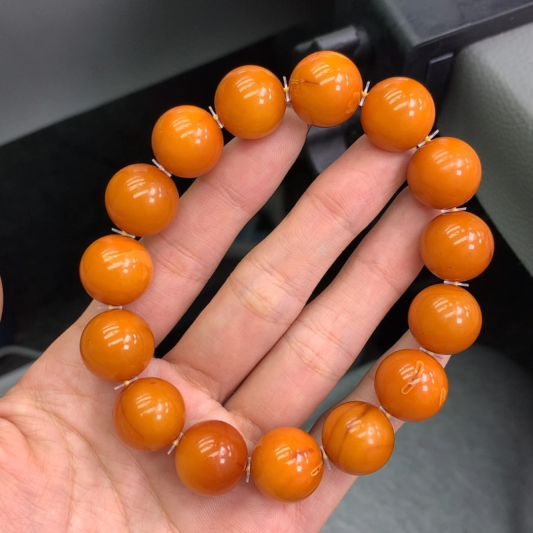 琥珀未镶嵌珠宝奇石15mm➕