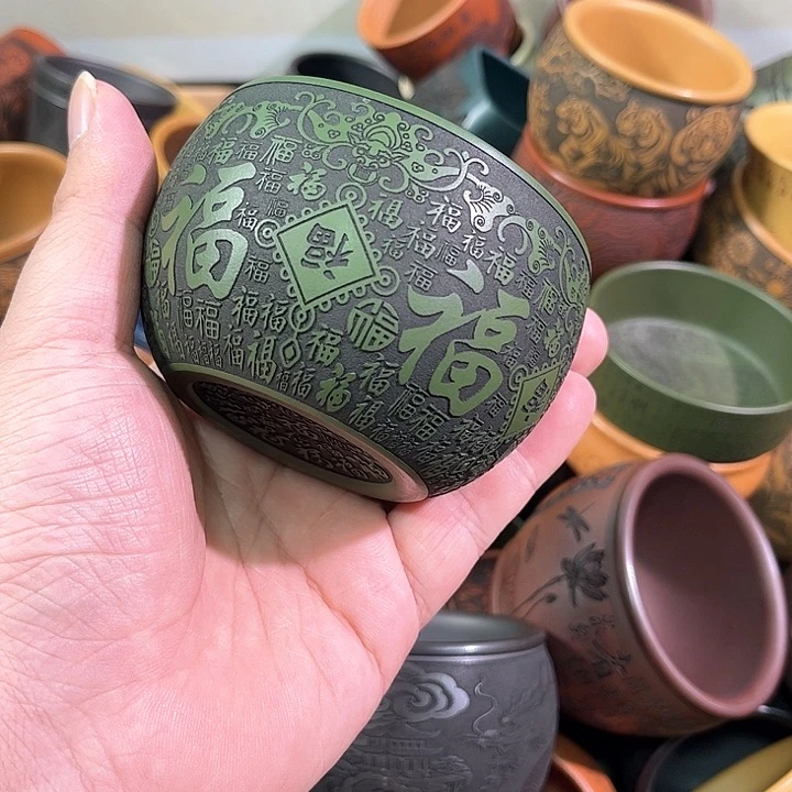 茶杯紫砂全手工紫砂主人杯