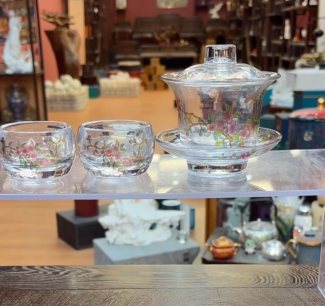 【闪购商品】桃李春风高温耐热三才盖碗