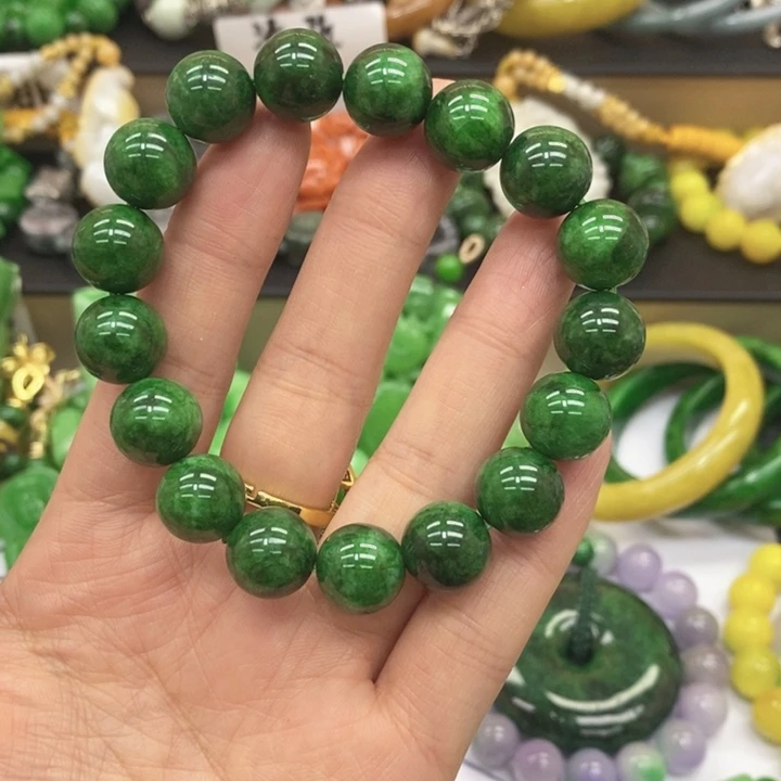 翡翠未镶嵌颈饰手链56