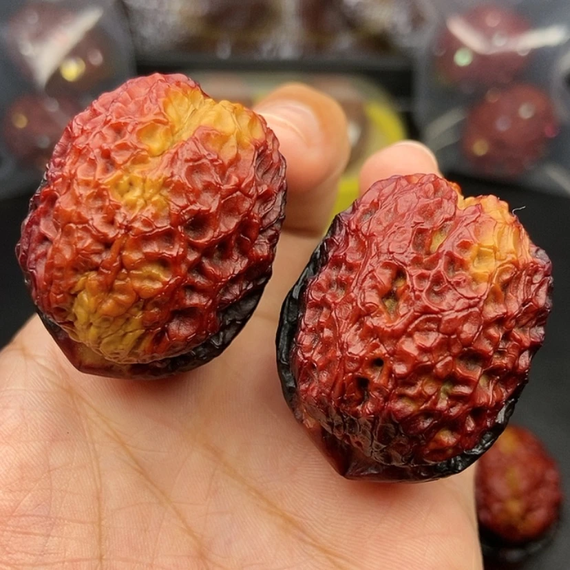 【闪购商品】把件文玩核桃41尺金蟒元宝