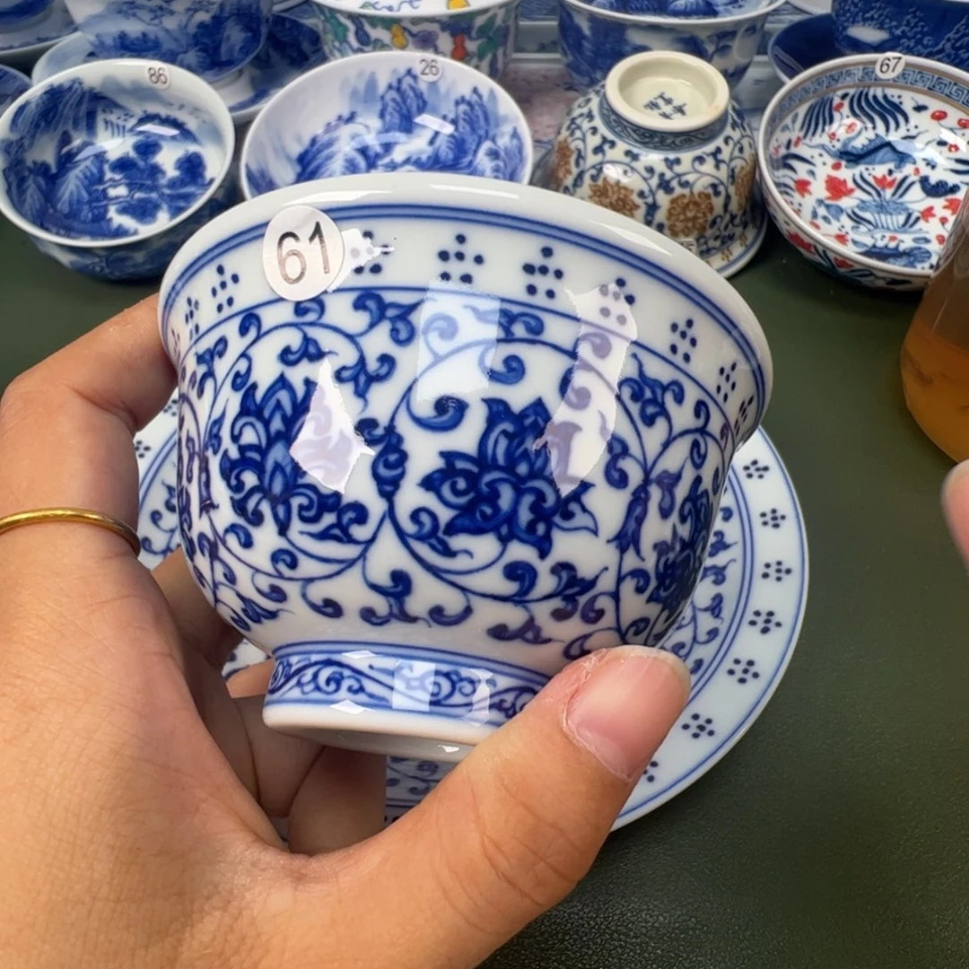 景德镇纯手工纯手绘茶具木木61