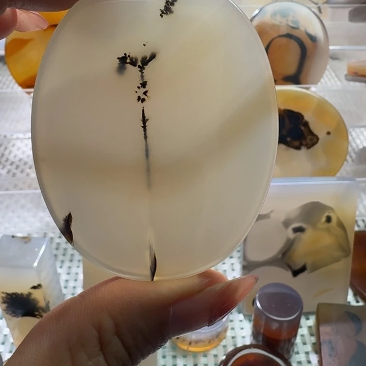 玛瑙/玉髓未镶嵌项链