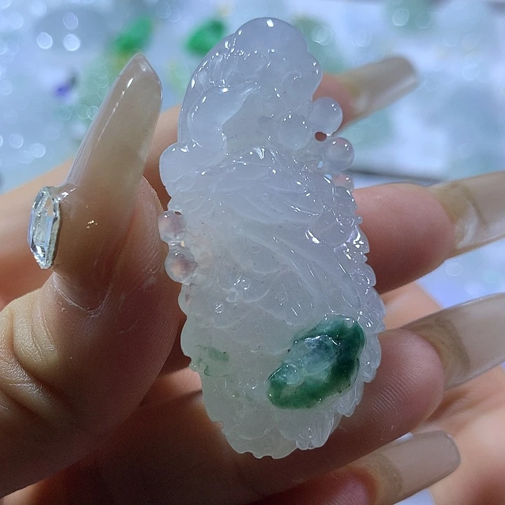 翡翠未镶嵌颈饰天然翡翠A货吊坠