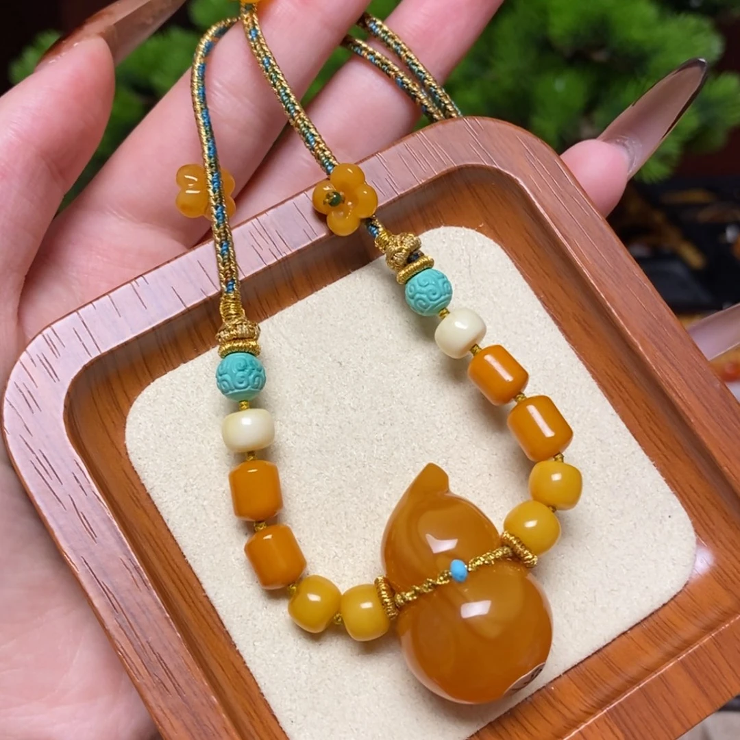 【闪购商品】蜜蜡颈饰未镶嵌项链