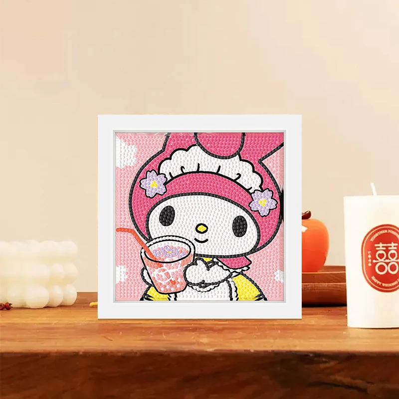 钻石画2025新款饮料美乐蒂童手工diy钻石贴创意钻石绣儿童小礼物