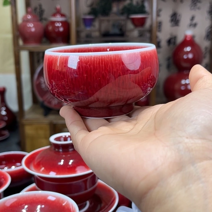 景德镇陶瓷浅行窑大禅定杯
