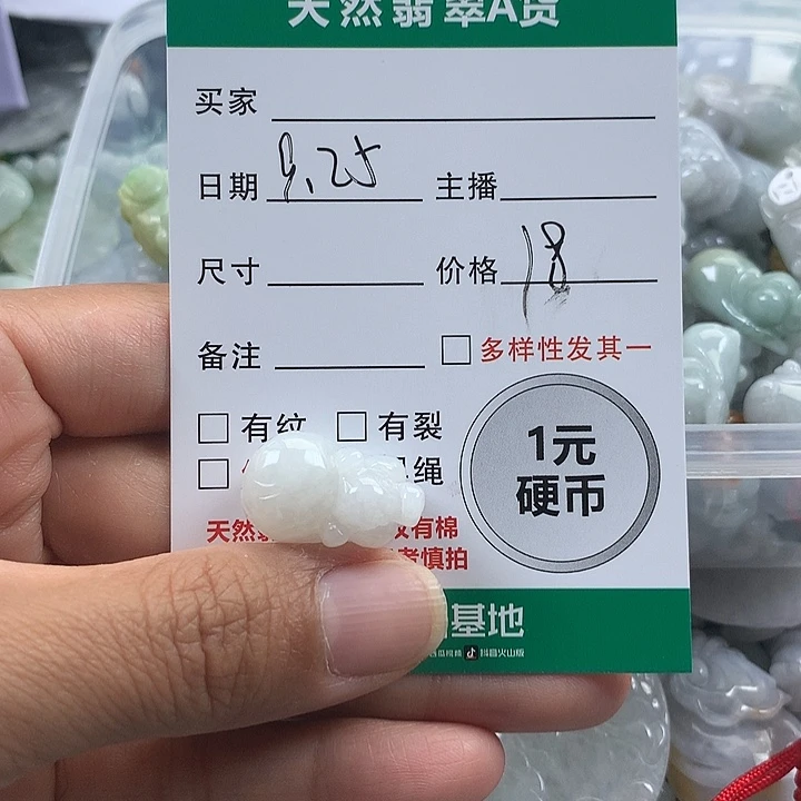 翡翠未镶嵌吊坠(不含链)