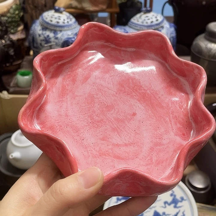 亮***球瓷中古工艺品摆件