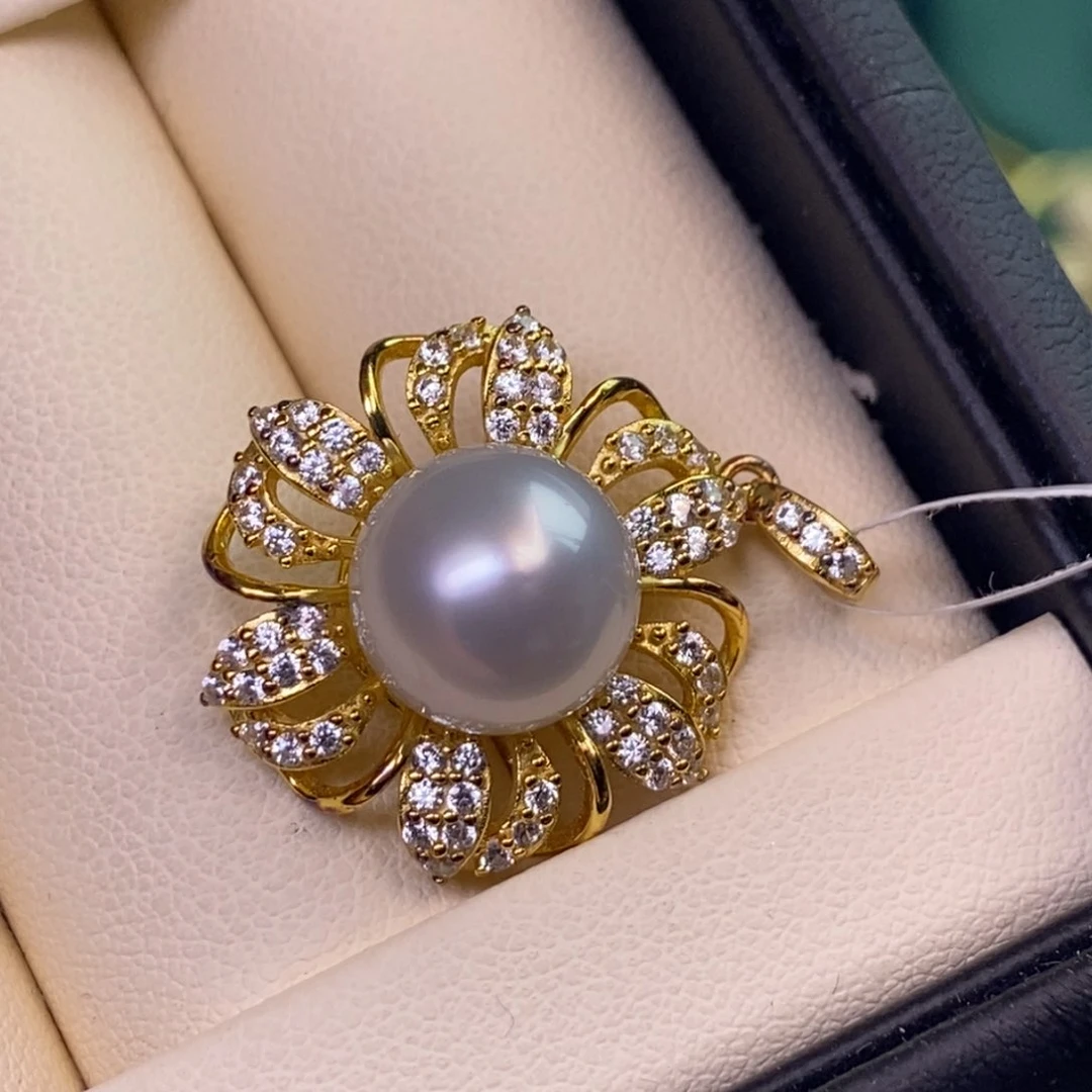 颈饰银S925镶嵌海水珍珠