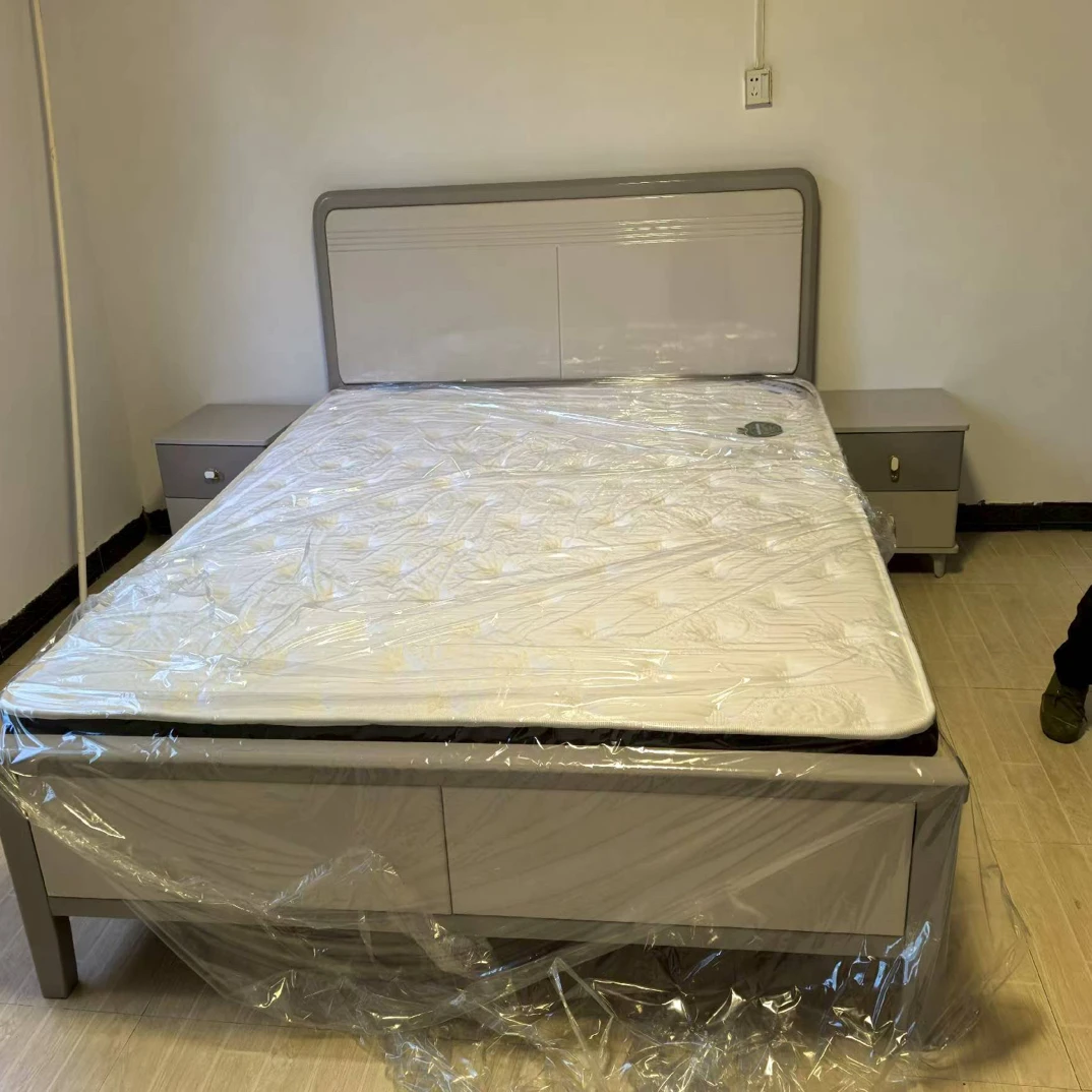 简约风榫卯板式实木床可折叠简约风