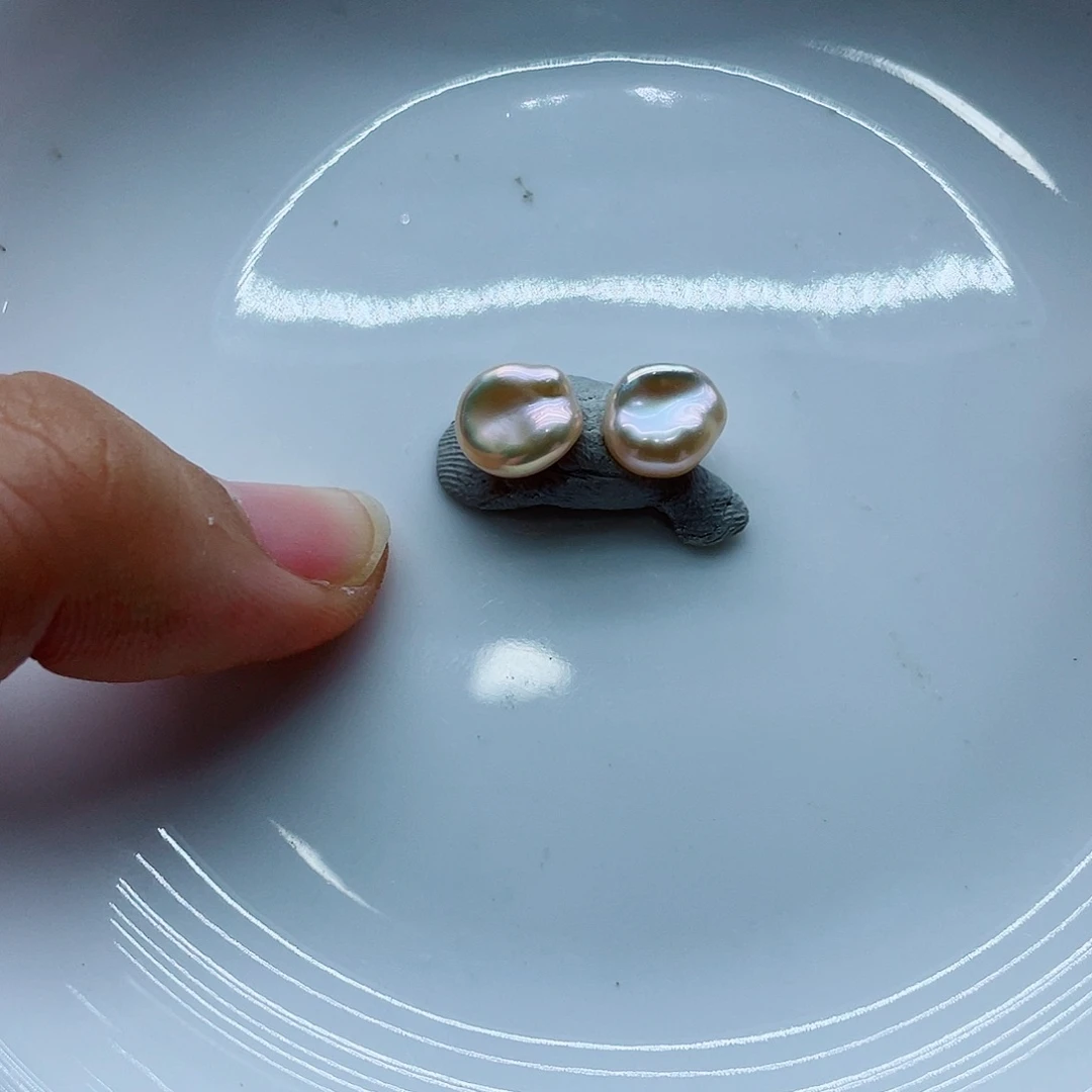 银S925镶嵌耳饰淡水珍珠