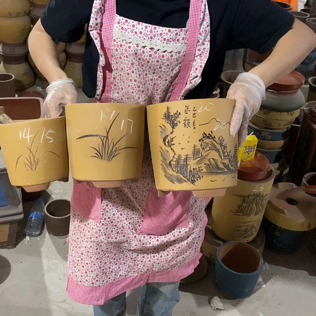 紫砂花盆紫砂花盆