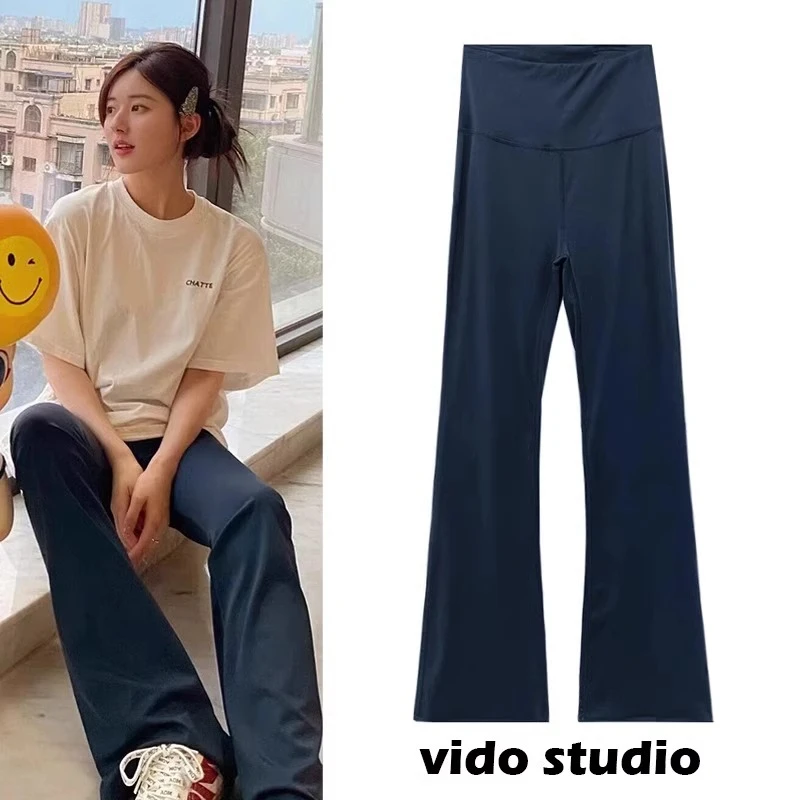 lulu同款喇叭裤女外穿运动健身高腰2025瑜伽裤提臀微喇长裤Groove