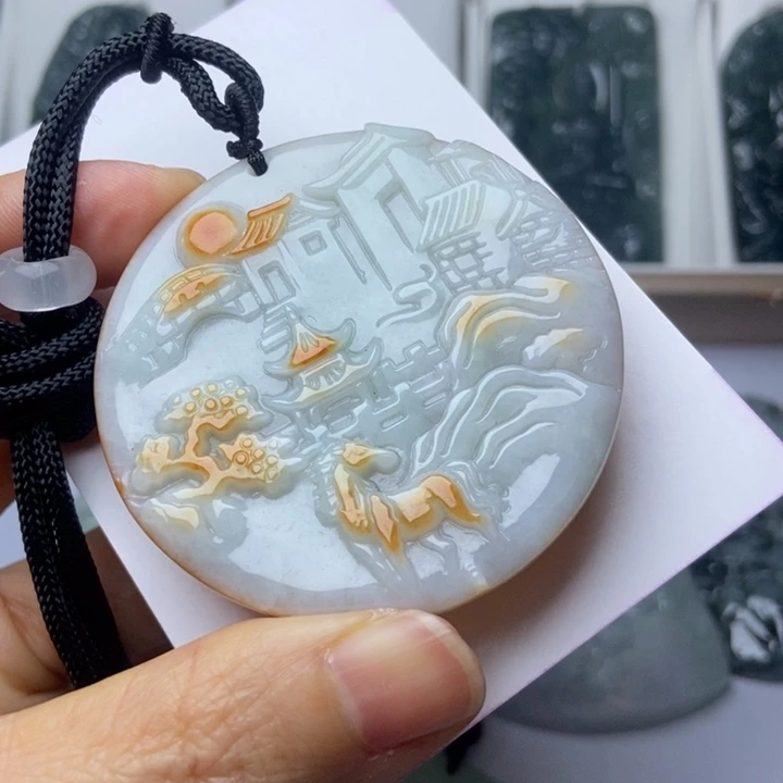 翡翠未镶嵌颈饰翡翠