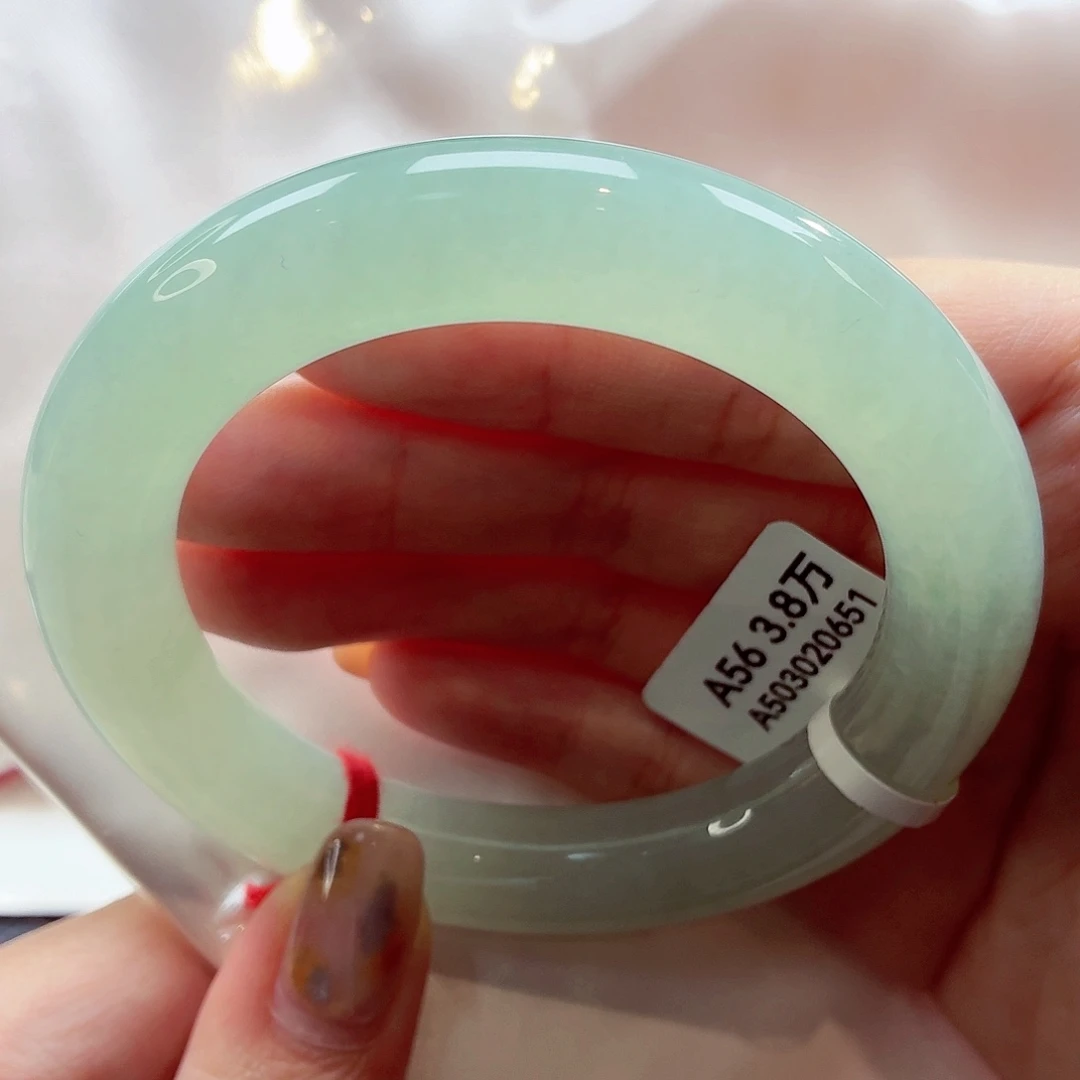 翡翠未镶嵌手镯（圆镯）22（43号）