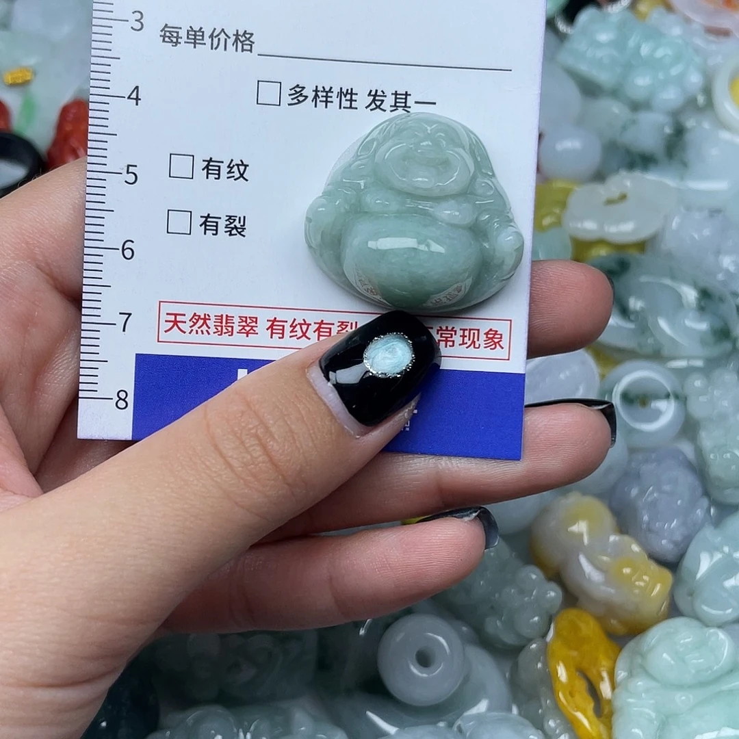 翡翠未镶嵌颈饰917