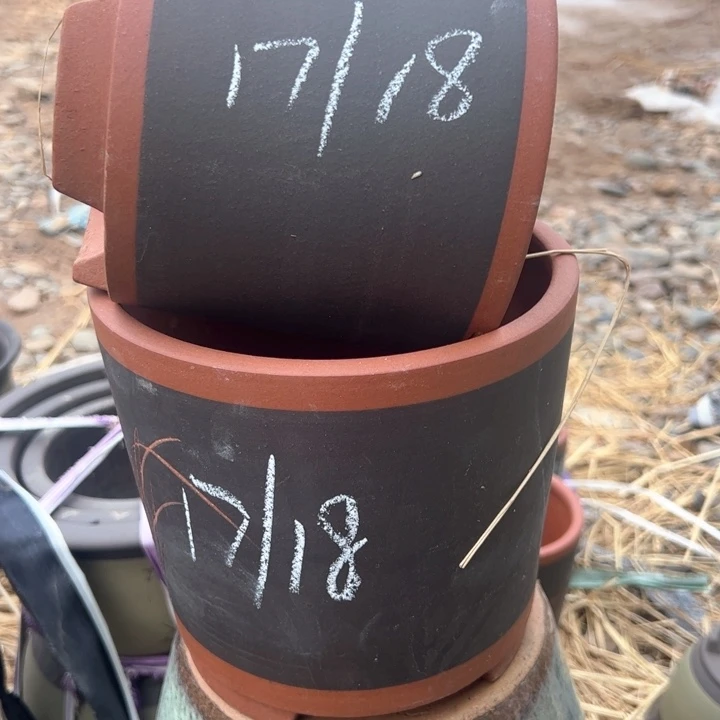 红陶紫砂兰花盆微瑕