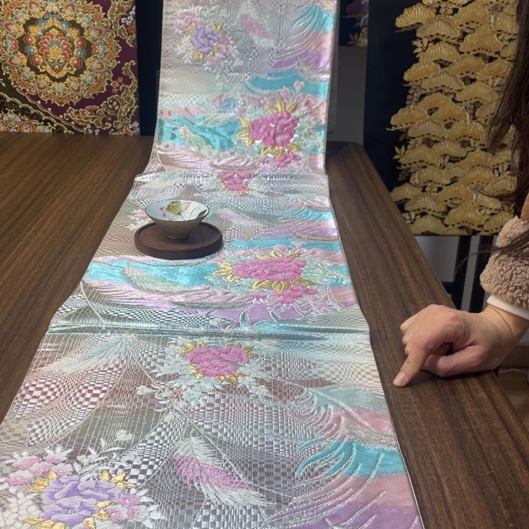 织绣48 唐锦西阵织桌旗