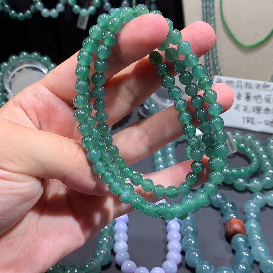 未镶嵌手串翡翠天然a货翡翠项链6.8