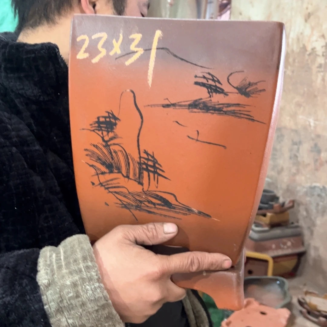紫砂花盆紫砂花盆