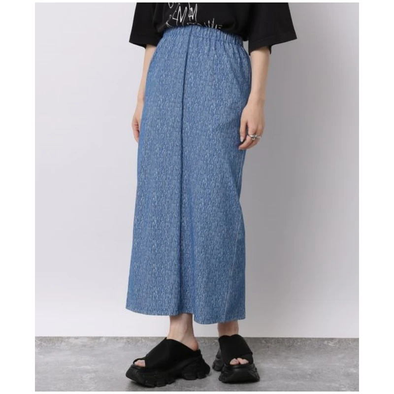 【Montendre】 夏季新款 J 休闲时尚百搭开叉高腰半身裙气质