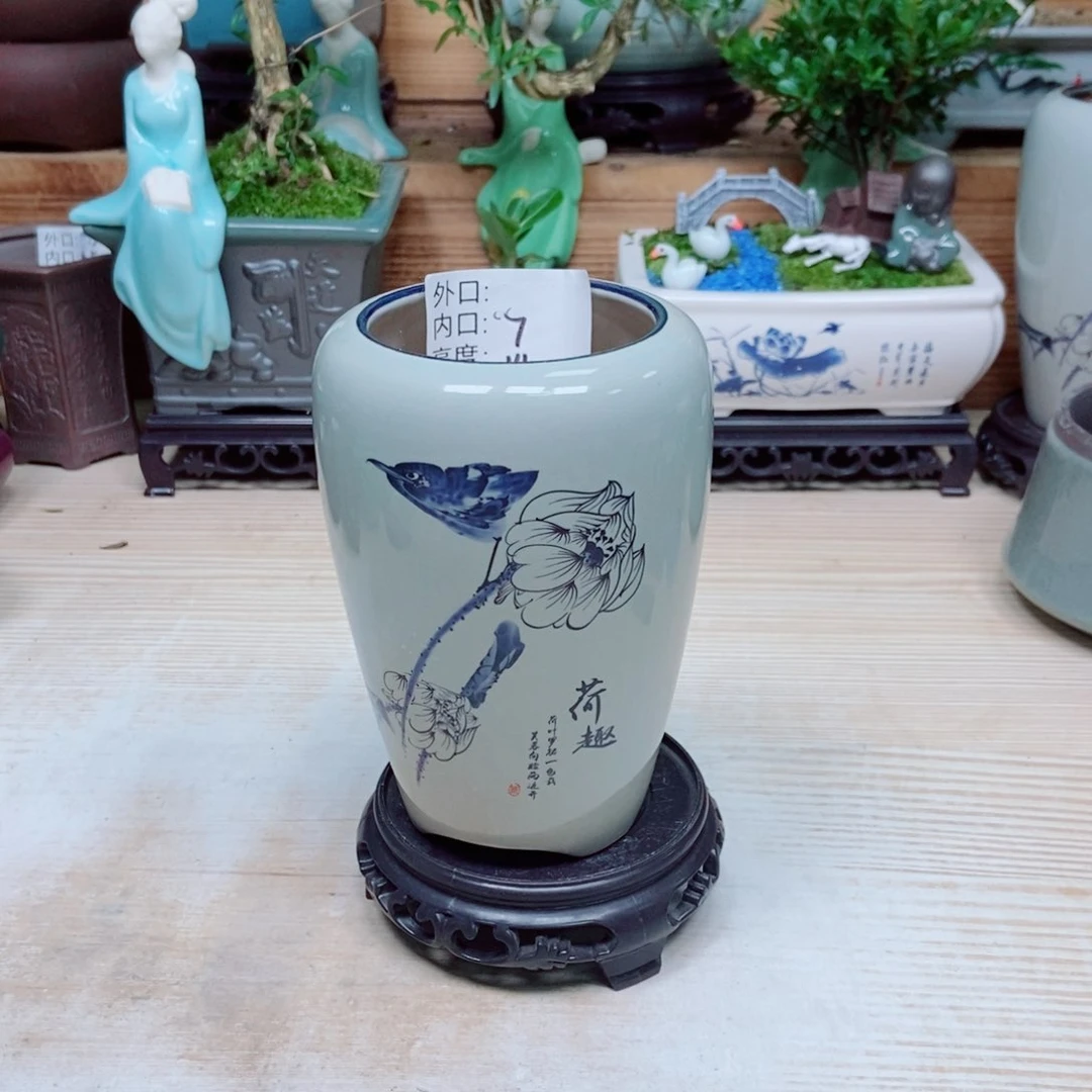 瓷片陶瓷花盆陶瓷艺术