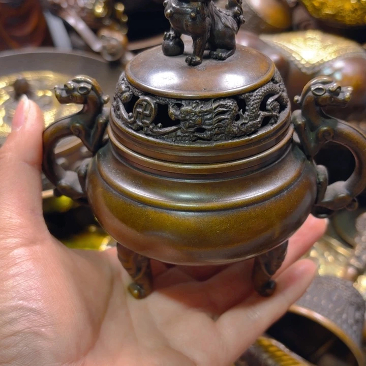 铜器摆件收收藏藏