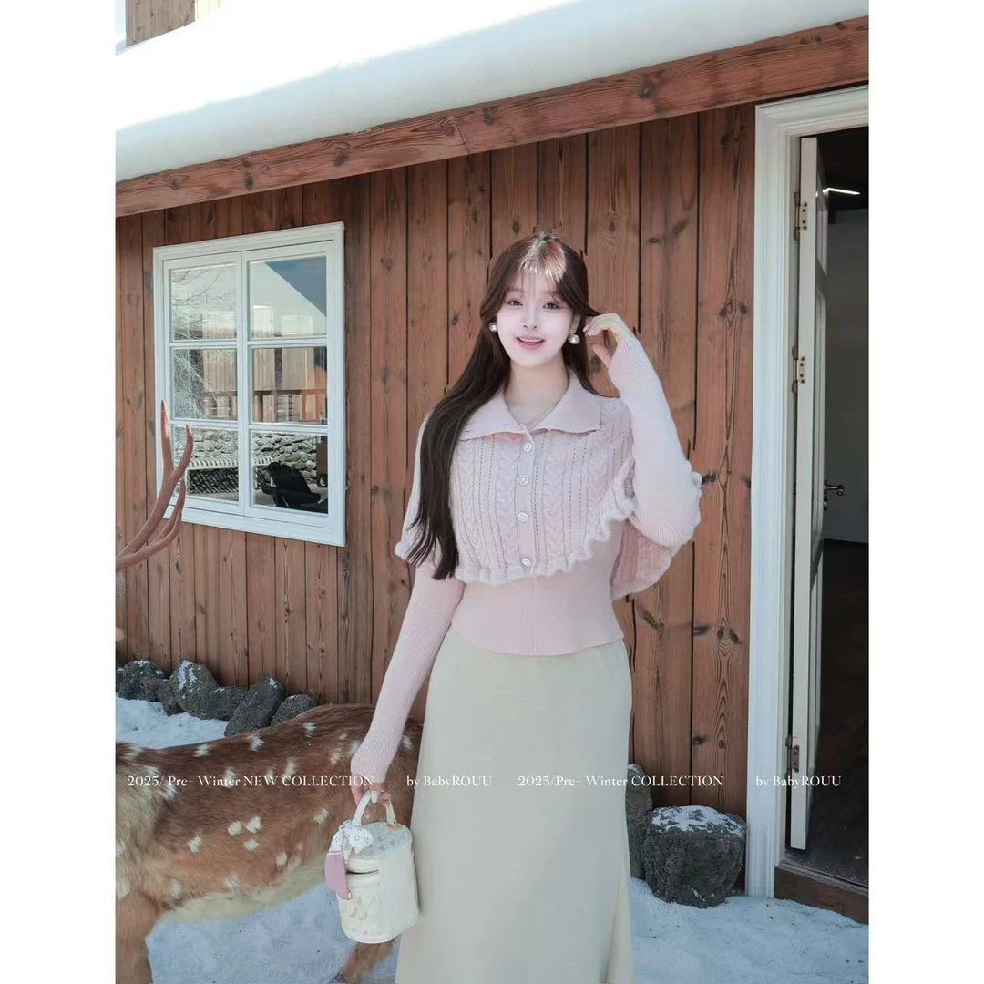 【古堡千金】温与柔小香风千金斗篷温柔设计感显瘦气质感长袖