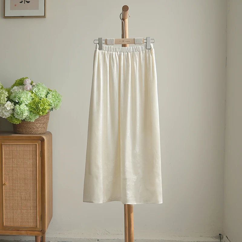 4796《锦枝鸾影》原创新中式国风禅意半裙日常通勤小个子半身裙