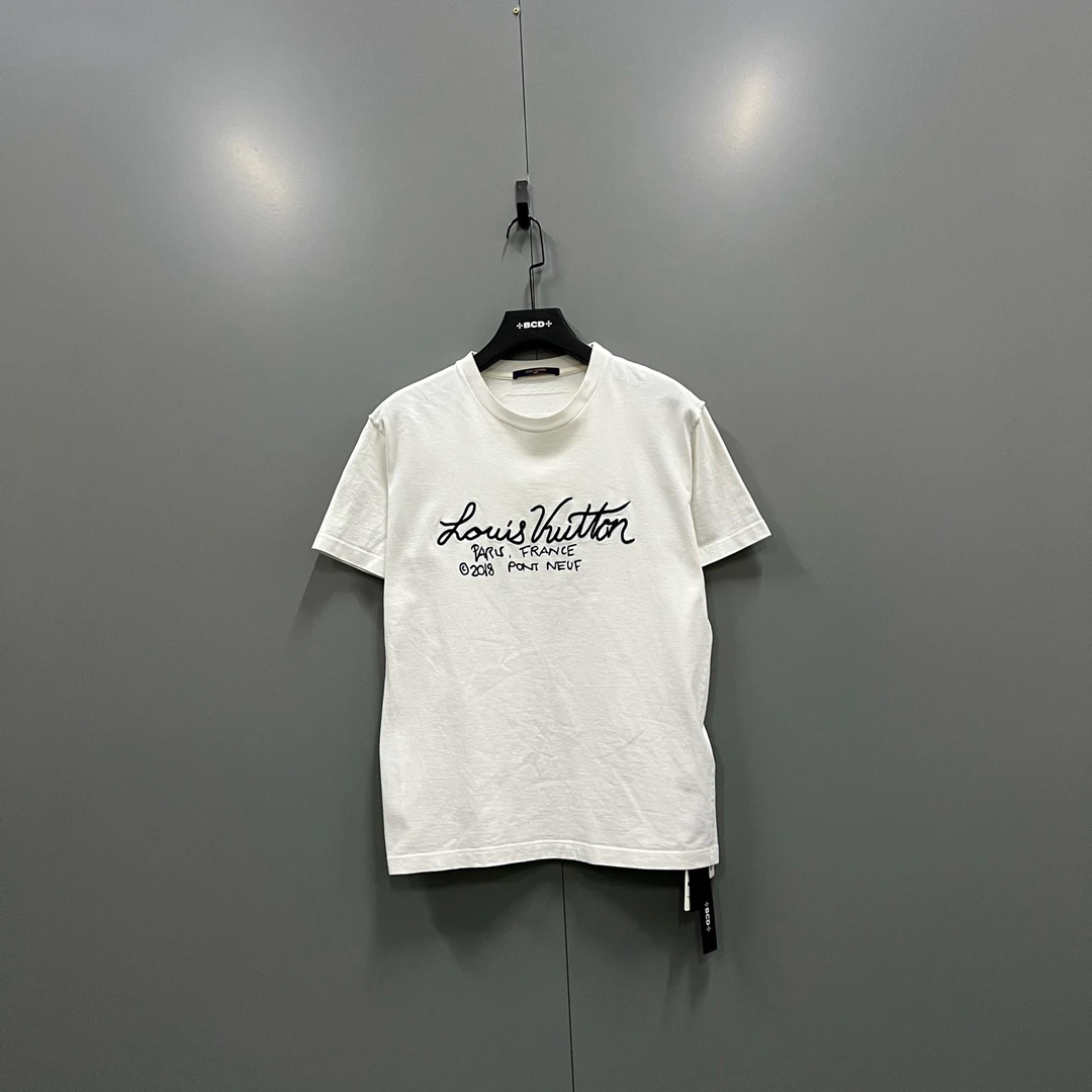 95新 LouisVuitton/路易威登 (ll) 特色字母刺绣短袖 M码/018056