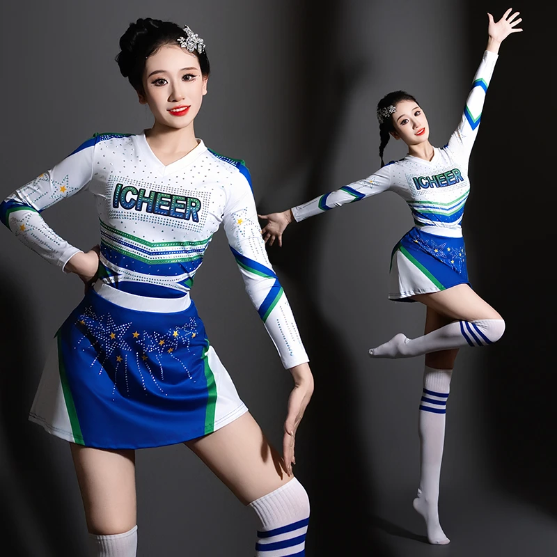 健美操表演服装演出服大众健美操比赛服装竞技服啦啦操拉拉队服女