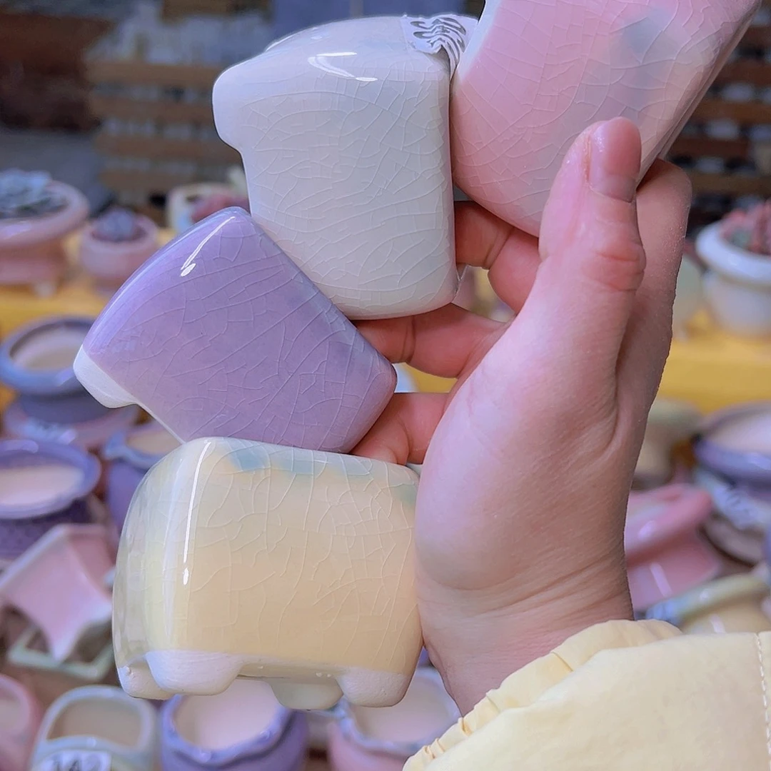 红陶陶瓷花盆当场满12包邮