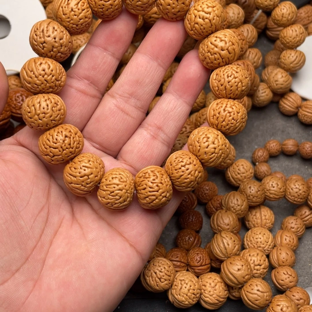 手串桃核桃核磨盘闪44