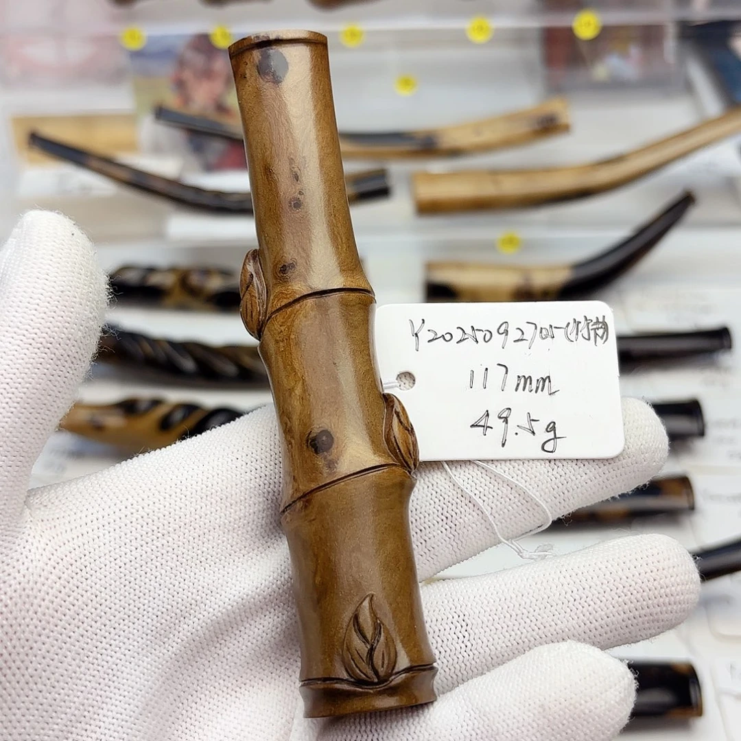 深***司香榧木竹节烟嘴Y2025092705