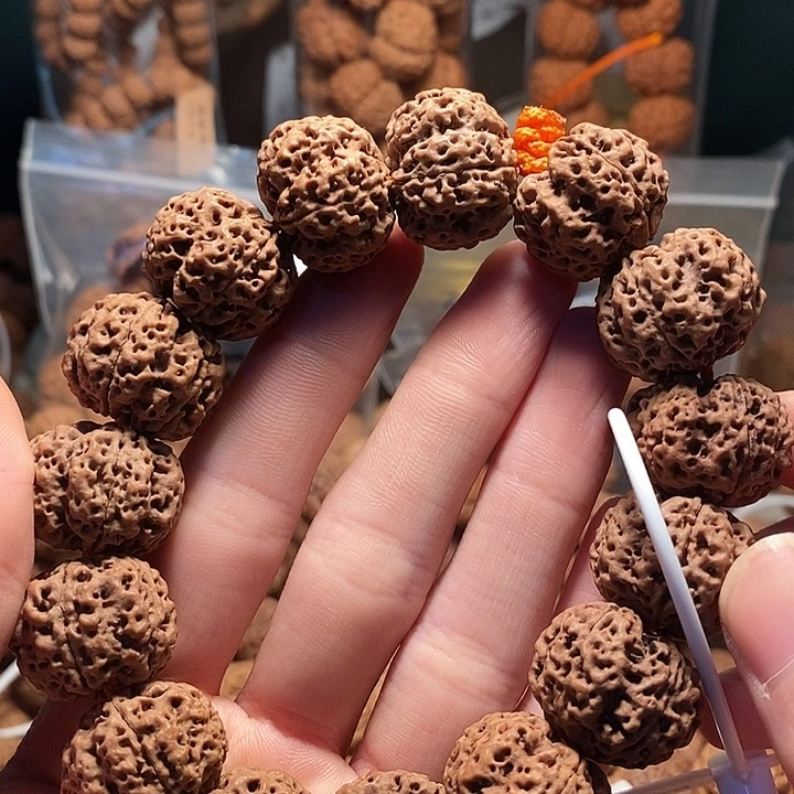 金刚菩提手串21五星镂空蜂王超头