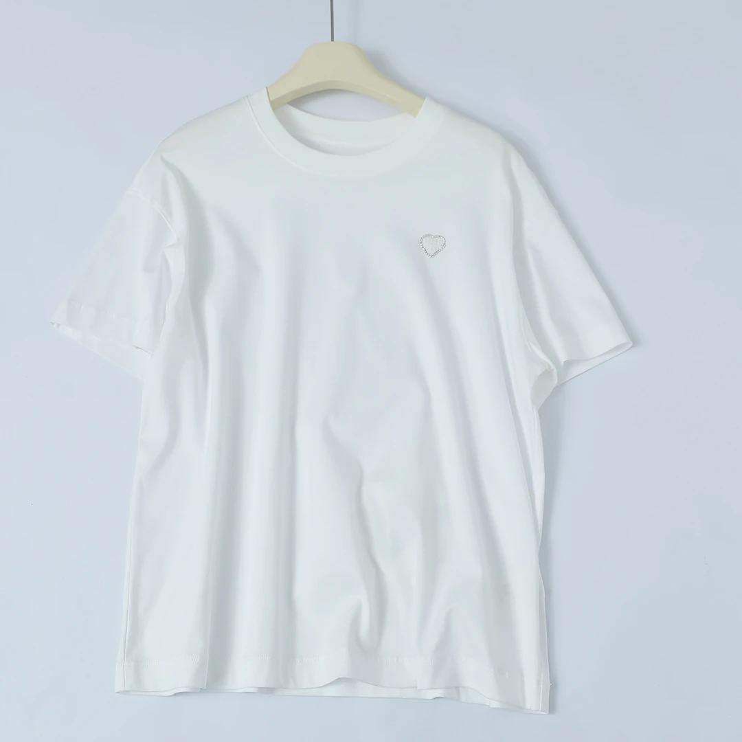 K00B-55973 品质柜货！精裁！100%棉 夏季女士简约时尚舒适休闲T恤