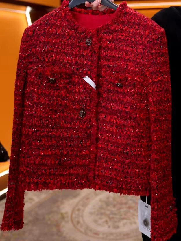 S1028（高品质)气质优雅时尚小香风外套