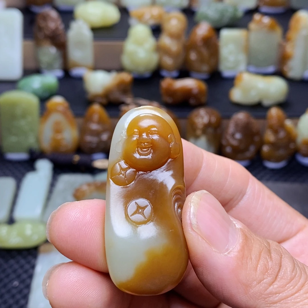 和田玉未镶嵌吊坠(不含链)