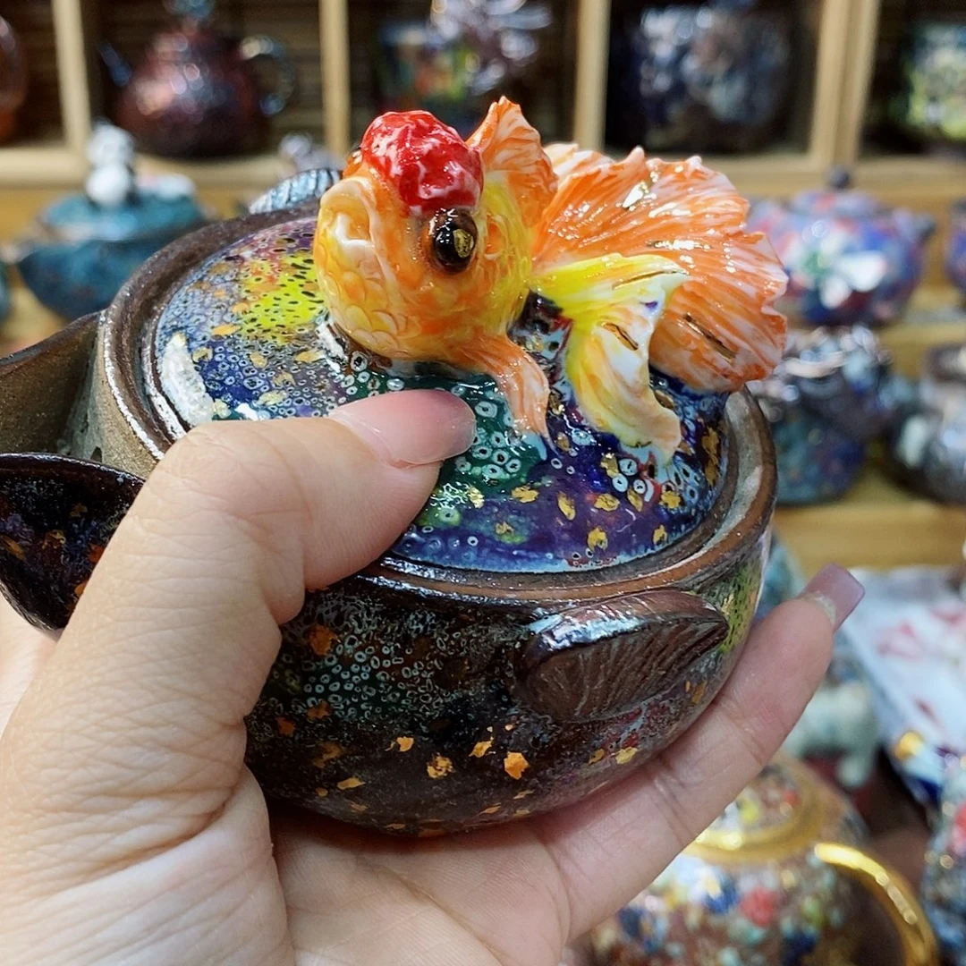 粗陶志野柴烧茶器